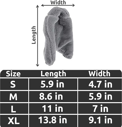 SIMENA Bird Blanket for Cage, Corner Fleece Bed for Birds, Cozy Bird Warmer, Parrot House for Cage, Cuddle Nest Hanging Toy for Lovebirds Parakeet (Grey, XL)