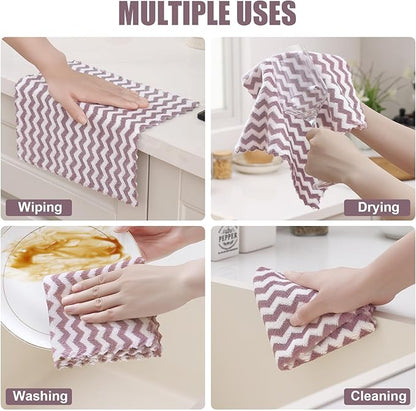 Homaxy 12 Pack Kitchen Dish Cloths, Ultra Soft and Absorbent Dish Towels