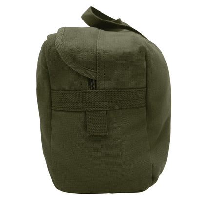 Rothco Canvas Tanker Style Tool Bag - Heavy-Duty Multipurpose Gear Carrier for Mechanics, Plumbers, Electricians, Athletes, Olive Drab