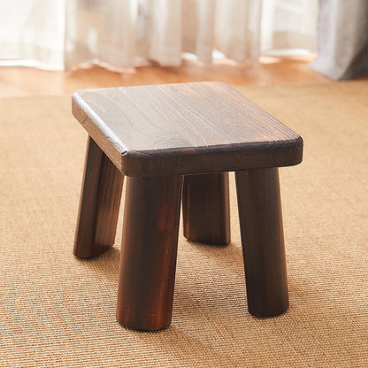 GZQWDC Wooden Step Stool for Adults and Kids,Foot Stool,Kitchen Small Wood Bench,Wood Plant Stand (14.2"x10.2"x10.6")