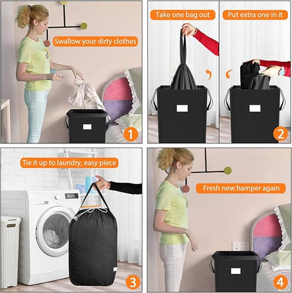 MCleanPin 225L Laundry Hamper Collapsible Laundry Basket