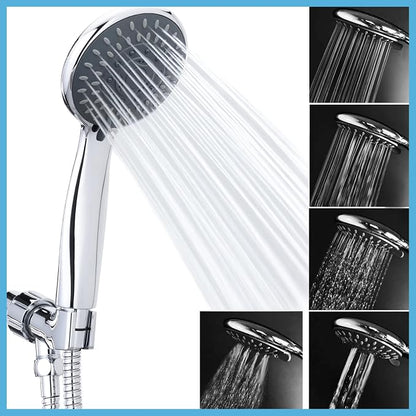 Briout Filtered Shower Head with Handheld, High Pressure 5 Spray Mode Showerhead with Hose Bracket Filter for Hard Water