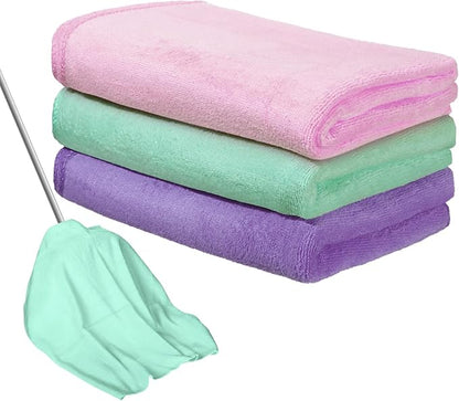 Newwiee 3 Pcs Extra Large Microfiber Cleaning Cloth 30" x 20" Washable Reusable