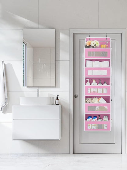 JARLINK 2 Pack Over The Door Organizer Storage, 5 Shelf Hanging Door Organizer