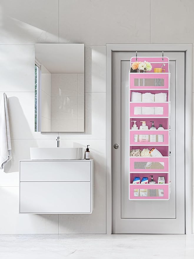 JARLINK Over The Door Organizer Storage, 5 Shelf Hanging Door Organizer