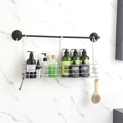 2pcs Single-Layer Hanging Shower Caddy, Rustproof Shelves Rack