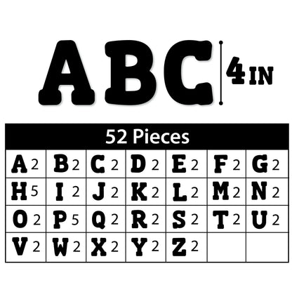 ArtSkills Paper Poster Letters and Numbers for Projects and Crafts, 4" and 2.5", Black, 150 Pieces - Multiple Sheets Per Letter Pad - Pack of 3 (3 Count)