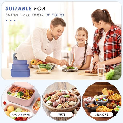 Silicone Food Storage Containers, Hard-Shell Silicone, Dishwasher and Freezer