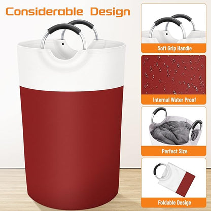 BlissTotes 115L Laundry Basket, Freestanding Laundry Hamper, Collapsible Dirty