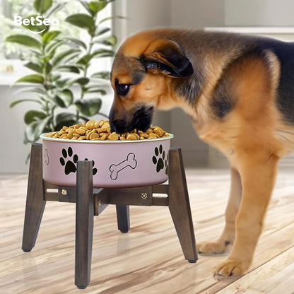 2Pack - Dog Bowl Stand for Water/Food - Adjust with Lock - Dog Water Fountain Holder, Elevates Pet Food and Water Feeder Bowls (Bowl not Included) (2 Pack - (Height 10.4in Width 8-11.5 in)