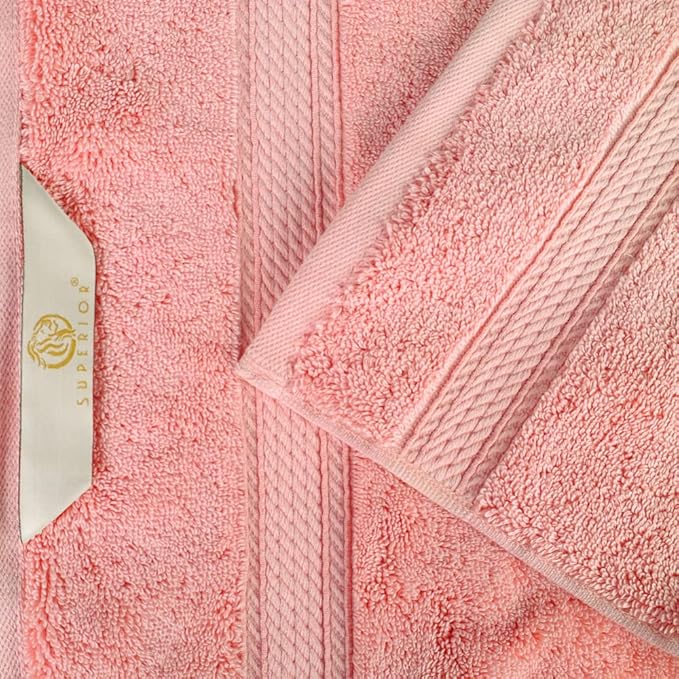 Superior Egyptian Cotton Pile Face Towel/Washcloth Set of 6, Ultra Soft Luxury