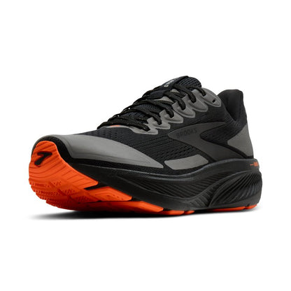 Brooks Men’s Ghost 17 Neutral Running Shoe - Black/Orange - 7 Medium