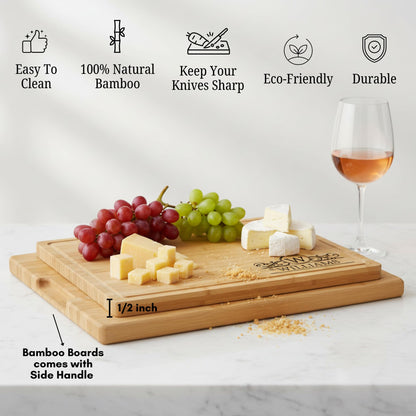 Personalized Cutting Board – Custom Engraved Charcuterie Board, Ideal Gift for Wedding, Housewarming, Bridal Shower, Anniversary, Birthday, Christmas, Engagement, Mom & Couples, Family, Parent