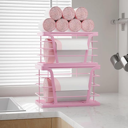 2 Pack Pink Trash Bag Holder