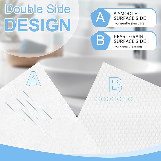 GRANNY SAYS Disposable Face Towel, Biobased Face Towelettes Disposable