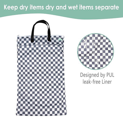 wegreeco Reusable Hanging Wet Dry Cloth Diaper Bag