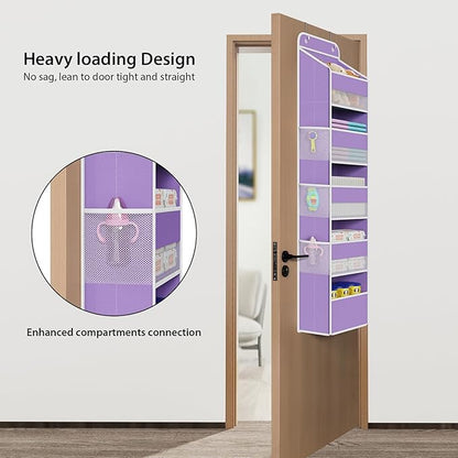Univivi 5-Shelf Over The Door Hanging Organizer, Back of Door Organizer