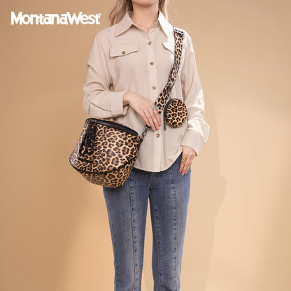 Montana West Large Crossbody Bags for Women Bum Bag Sling Purse with Adjustable Strap