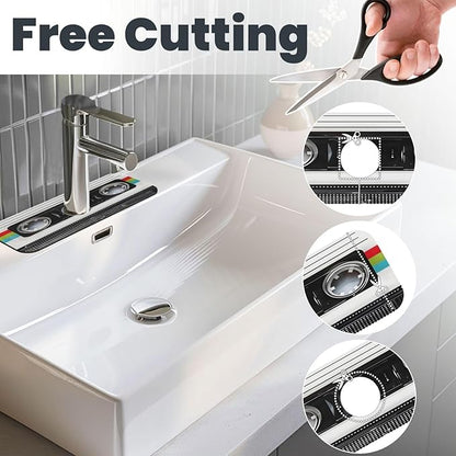 Scratch Back Retro Cassette Kitchen sink faucet pad, strong water absorption
