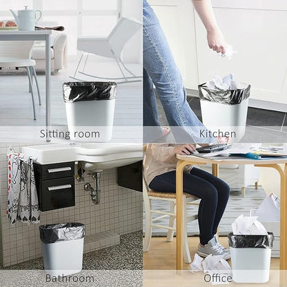 Teivio 4 Gallon 200 Counts Strong Trash Bags Garbage Bags, Bathroom Trash Can