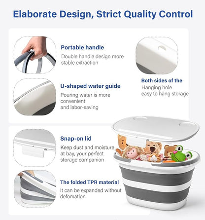 Lesipee Upgraded 16L Collapsible Mop Bucket