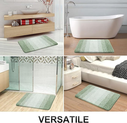 OLANLY Large Bathroom Rugs Mat 50x30, Extra Soft Absorbent Microfiber Bath Rugs, Rubber Backing, Quick Dry, Washable Bath Mats for Bathroom Floor, Tub and Shower, Home Decor Accessories, Sage Green