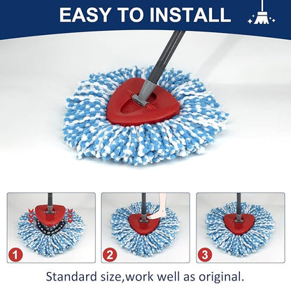 4 Pack Mop Head Replacement Compatiable
