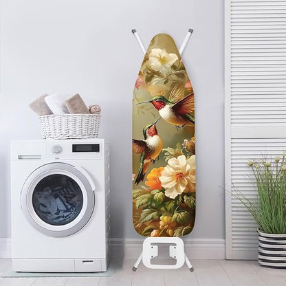 Hummingbird Floral Ironing Board Cover Heat Resistance and Resist Scorching