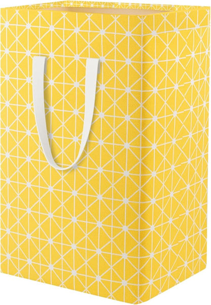Waterproof Laundry Hamper Collapsible Laundry Basket Leather Handle Laundry Bag