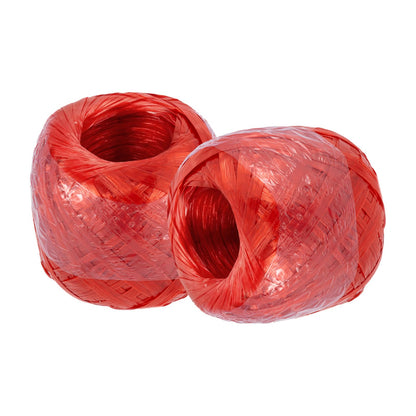 ZOWZEA 980 Feet Long Bundled Polyester Nylon Plastic Rope Twine,Polypropylene Twine for Household Gardening, Agricultural Packing, Tying, Binding, and Home Craft (Red-490Feet/Roll)