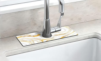 Kitchen Sink Splash Guard Faucet Mat Super Absorbent Fast Drying Mat Sink