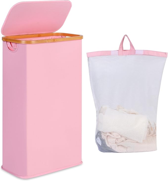 65L Slim Laundry Hamper, Narrow Laundry Basket