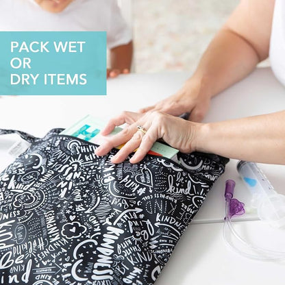 Bumkins Waterproof Wet Dry Bag for Baby, Swim Suit, Cloth Diapers, Pump Parts