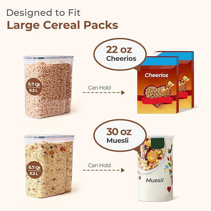 ComSaf Cereal Storage Containers Set – Airtight Food Storage