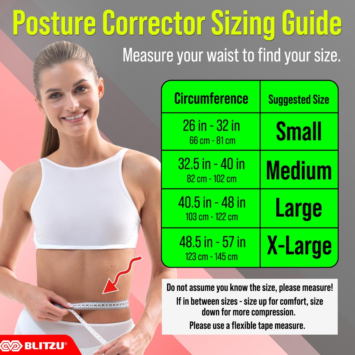 BLITZU Back Brace Posture Corrector for Women and Men. Shoulder Straightener, Adjustable Full Back Support. Upper and Lower Back Pain Relief for Neck Hump, Scoliosis, Spine, Hunchback Correction. M