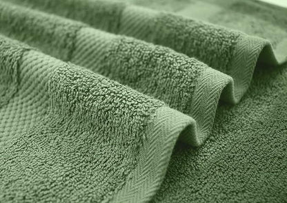 DAN RIVER Bath Towels Set of 4, 27 x 54 Inches, 100% Cotton, Larger & Lighter
