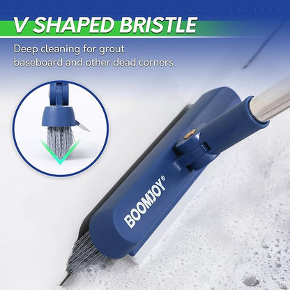 BOOMJOY Grout Brush with Long Handle, Grout Cleaner Brush
