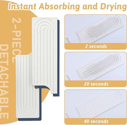23.6" Faucet Mat for Kitchen Sink, Long Diatomite Fast Drying Stone Sink Tray