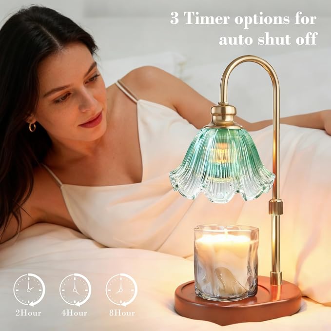 Banbanda Candle Warmer Lamp with Timer ：Mothers Day Gifts, Christmas Decorations Indoor, Birthday Gifts for Women Mom, Warming Gifts for Office, Dorm, Apartment & New Home Decor
