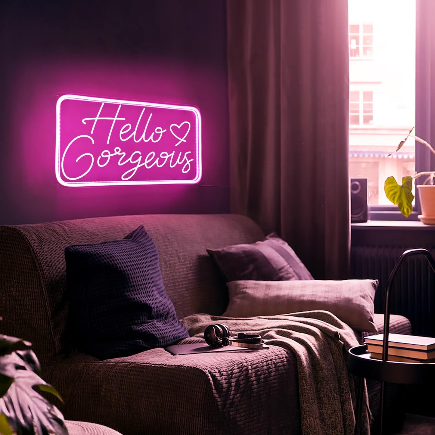 You're Like Really Pretty Neon Signs for Wall Decor, LED Neon Sign Aesthetic Room Decor for Teen Girls Neon Lights Signs for Bedroom, Salon, Wedding Party Pink Neon Name Sign