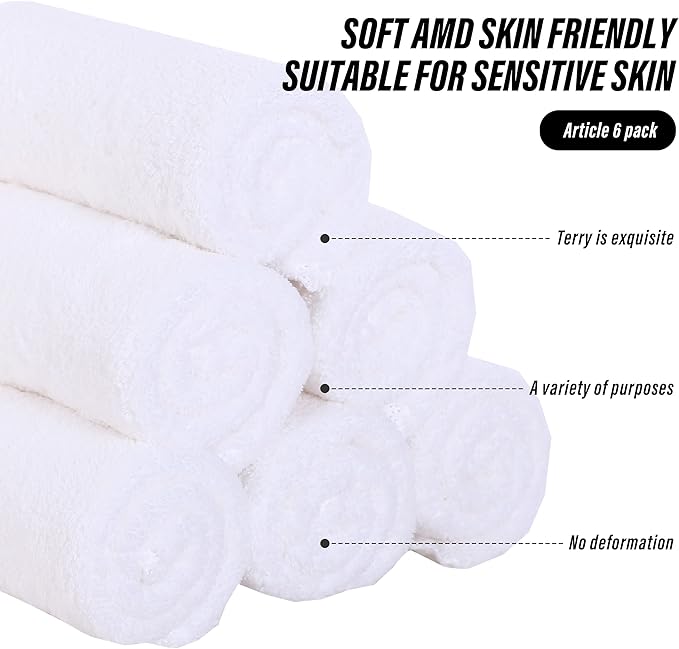 MOONQUEEN 6 Pack Premium Hand Towels