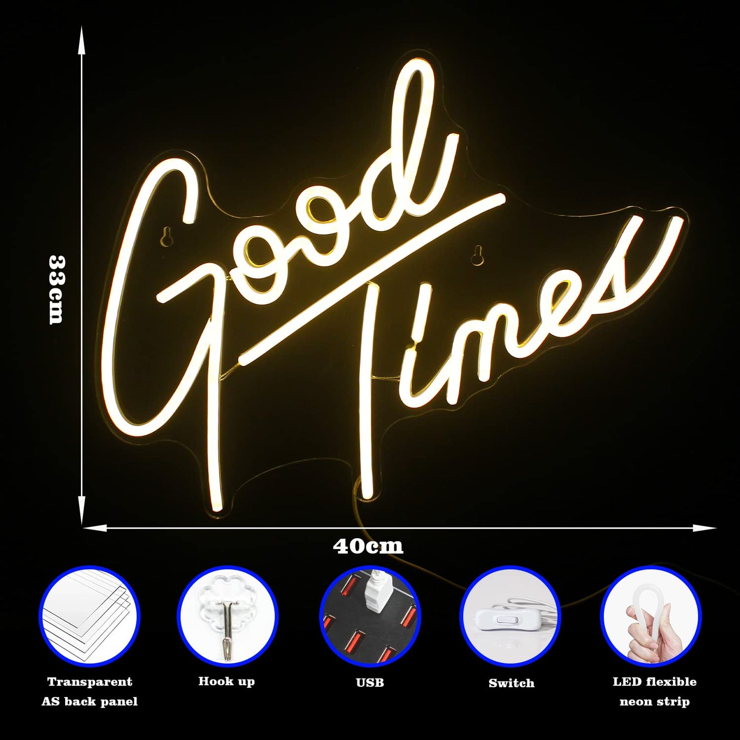 Looklight Better Together Neon Sign,Neon Light for Wall Decor,Wedding Neon Sign,Warm White Led Neon Light USB Letters Neon Signs Led Signs for Wedding,Engagement Party,Birthday