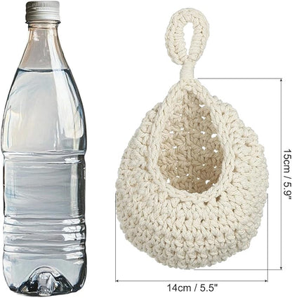 PATIKIL Hanging Fruit Baskets for Kitchen, Mini Size Teardrop Home Decor