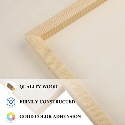 Aodaer 8 Pack Wood Panels 11 x 14 Inch Wooden Panels Canvas Unfinished Craft Wood Boards Panels for Art Crafts Acrylic and Oil Painting Pouring DIY Projects
