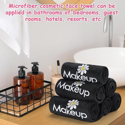 Shimeyao 20 Pack Makeup Towels Black Makeup Washcloths