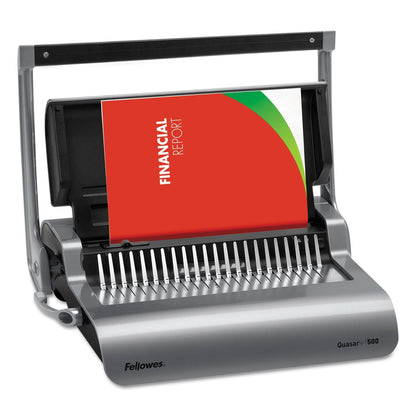 Fellowes Binding Machine Quasar+ Comb Binding (5227201), 5.1" x 18.1" x 15.4"