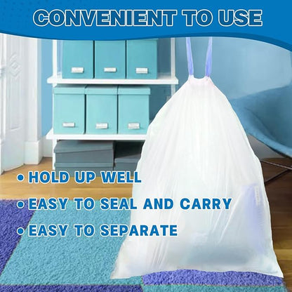 2 Gallon Trash Bags Drawstring 0.96 Mil
