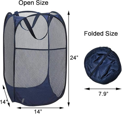 2 Packs Mesh Pop up Laundry Hamper