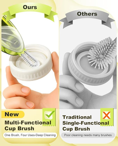 4 in 1 Cup Lid Gap Cleaning Brush Set 2 Pcs