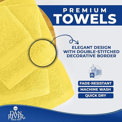 DAN River 8 PC Luxury Bath Towels